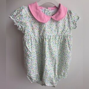 The Oaks Apparel Emmy Floral Bubble Romper - 24 months